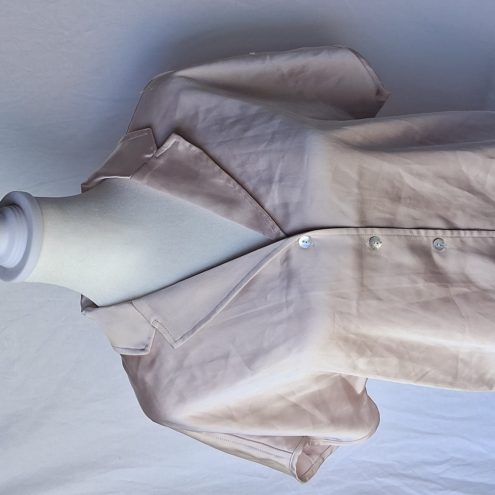 Rachel Zoe Satin Blouse in Cream - Picture 5 of 11
